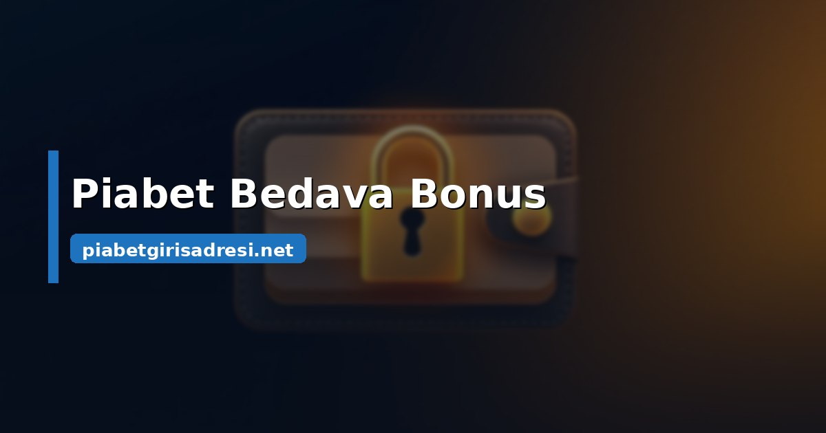 Piabet bedava bonus ve çevrim şartı kavramını anlatan soyut görsel