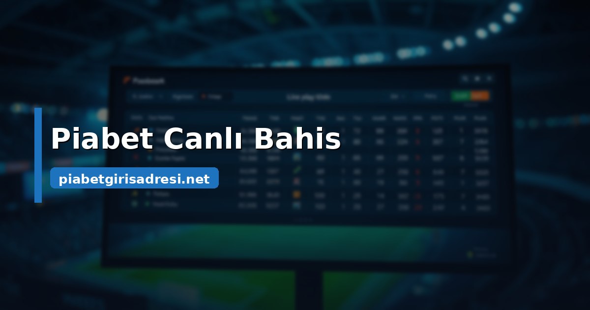 Piabet canlı bahis ekranında maç içi oranların değişimini gösteren görsel