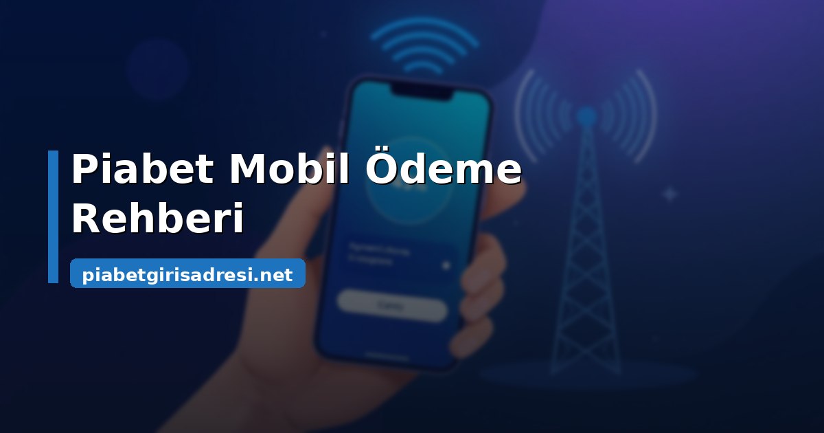 Piabet mobil ödeme ile telefondan bakiye yükleme anlatımı